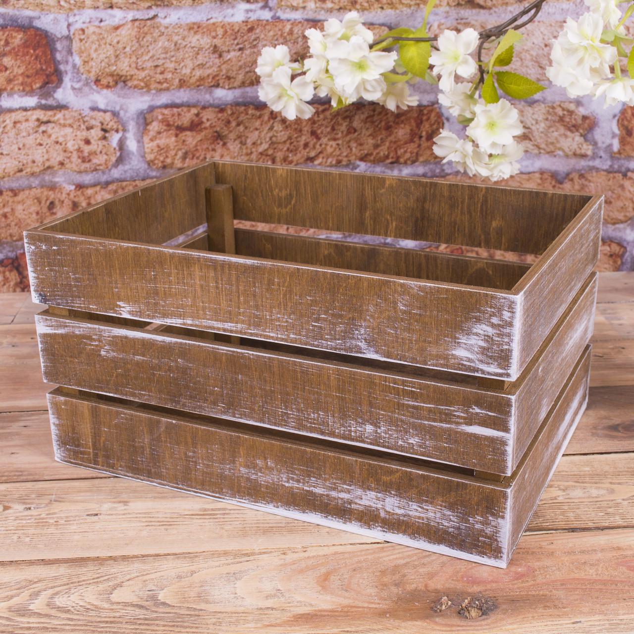 Ящик деревянный фруктовый Коричневый (3647-2)