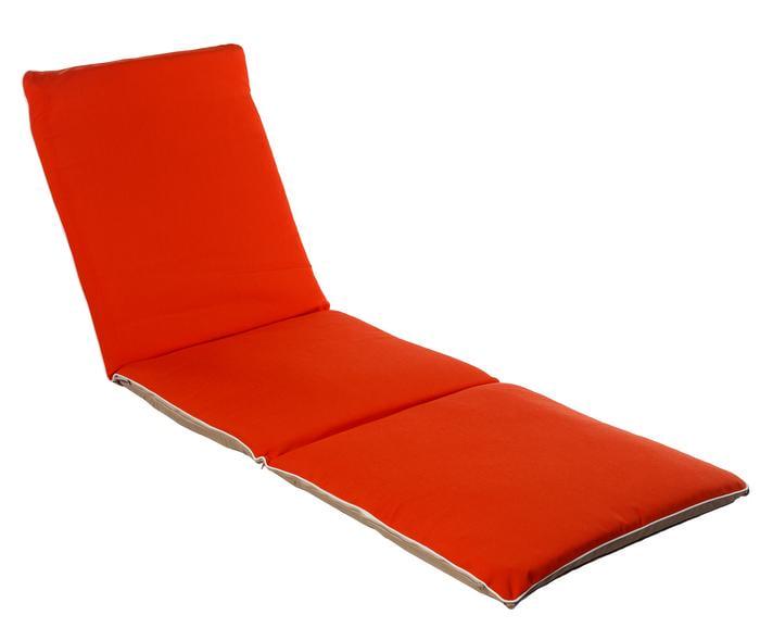 Матрац для шезлонга Ost-Fran Trio 188x58x5 см Червоний меланж (3048)
