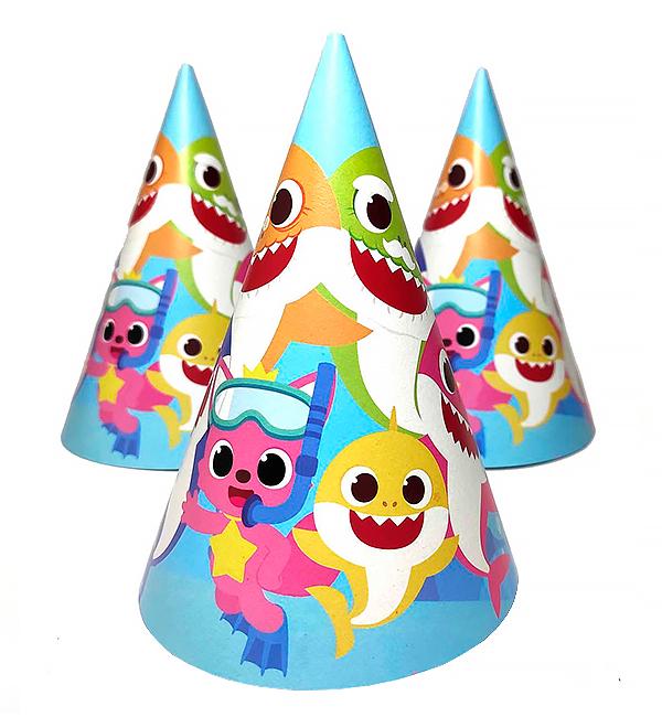 Колпачки бумажные Baby shark 15 см 5 шт. (513965)