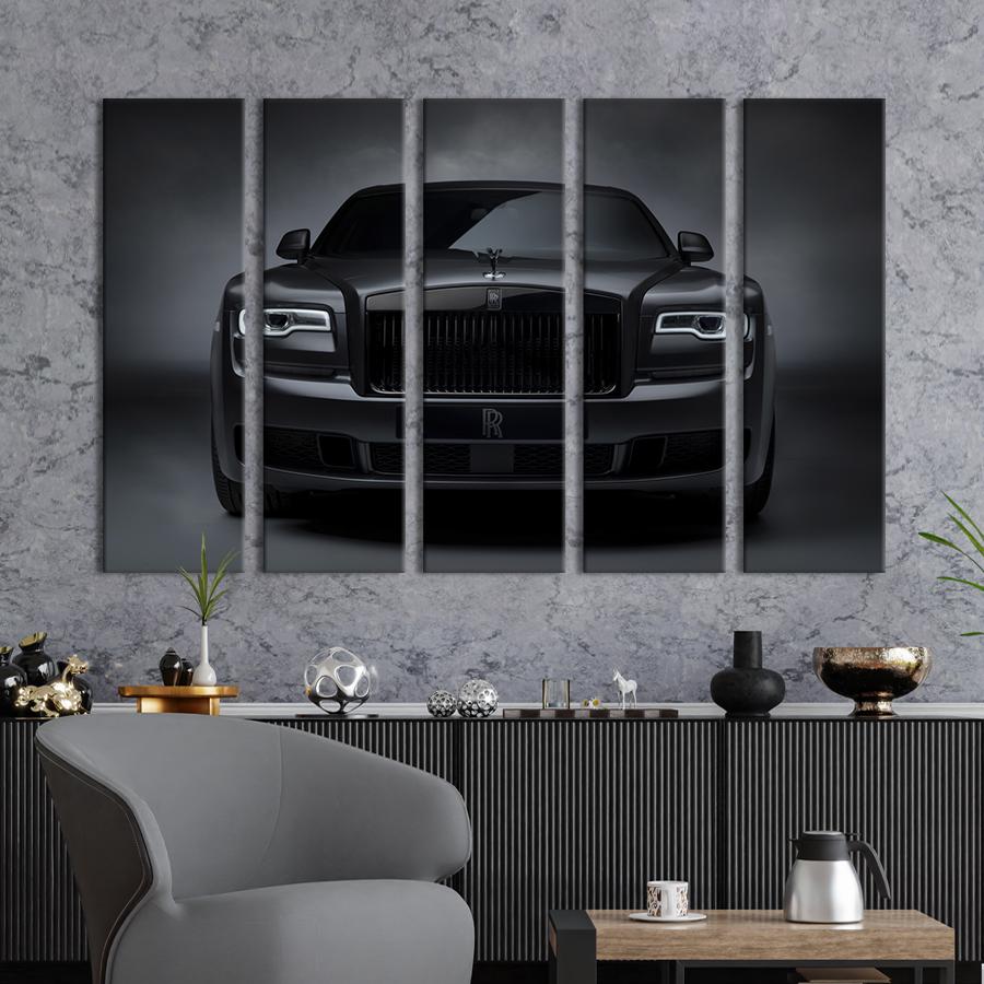Картина на холсте Роскошное авто Rolls-Royce Призрак 132x80 см (1396-51)