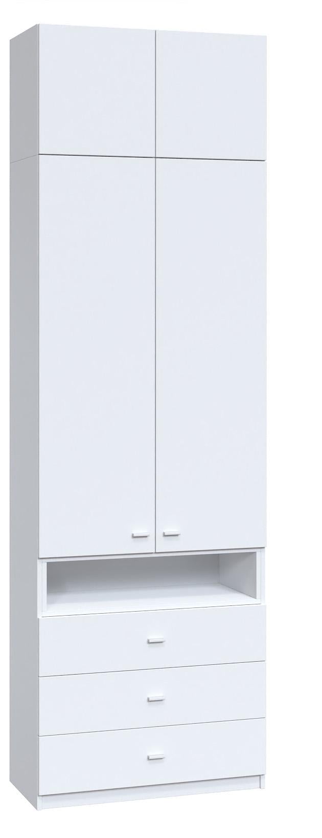 Шкаф в прихожую Мастер Форм Тетрис 798х376х2400 мм Белый (319450)