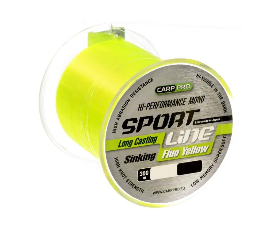 Волосінь Carp Pro Sport Line Fluo Yellow 300 м 0,310 мм