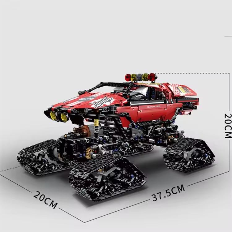 Конструктор Спортивний позашляховик на гусеничному ходу на дистанційному управлінні 1381 деталь Червоний (2402604451) - фото 3 Конструктор Спортивний позашляховик на гусеничному ходу на дистанційному управлінні 1381 деталь Червоний (2402604451) - фото 3