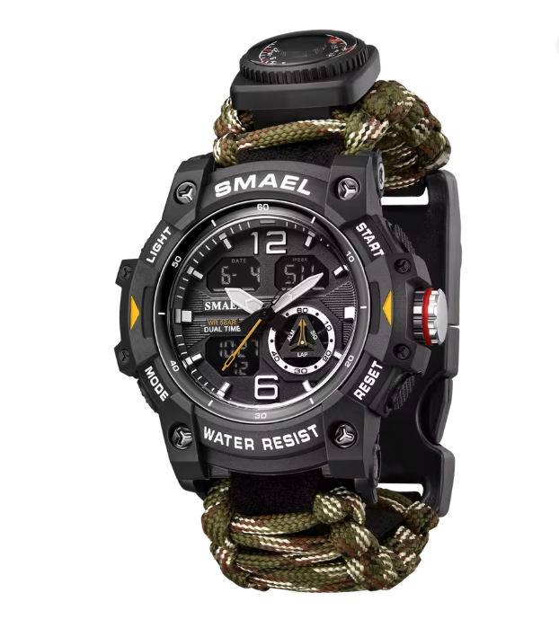 Часы наручные мужские Smael 8007N Army Green (17786)