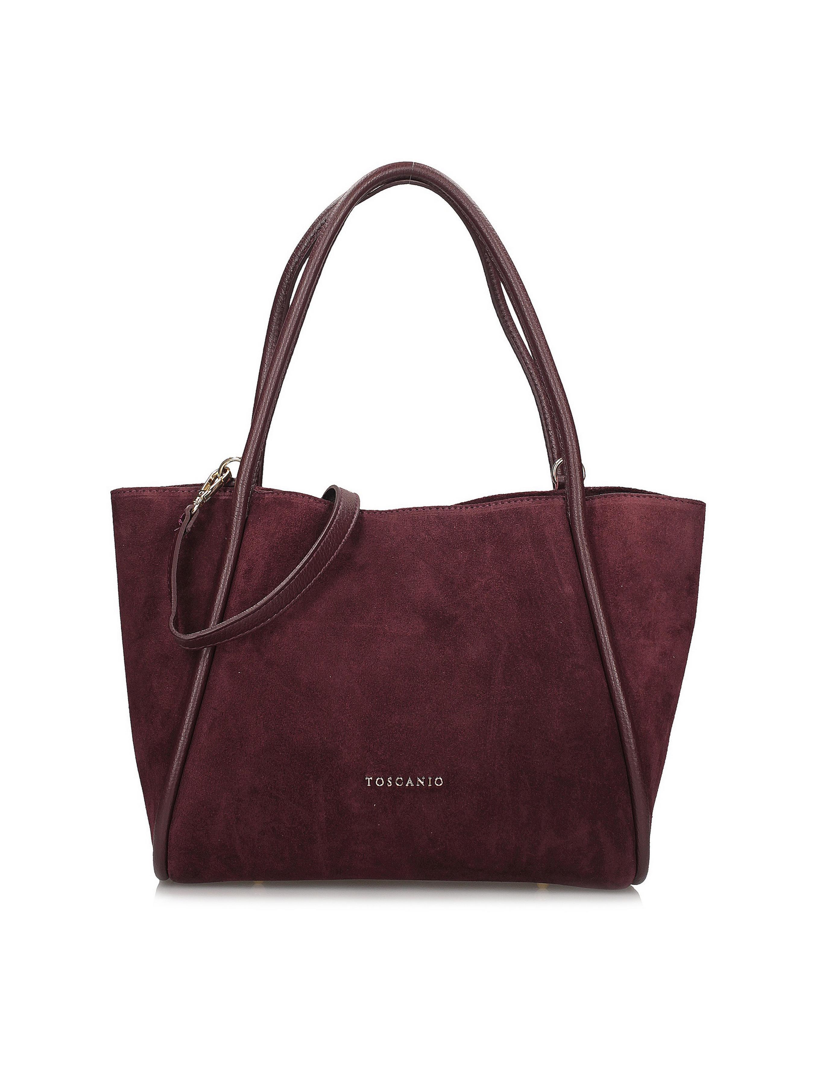 Сумка женская замшевая Toscanio Бордовый (G162 BORDO D54)