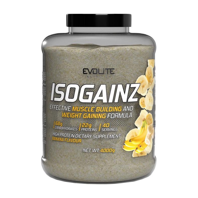 Гейнер Evolite Nutrition Iso Gainz 4 кг Банан Гейнер Evolite Nutrition Iso Gainz 4 кг Банан