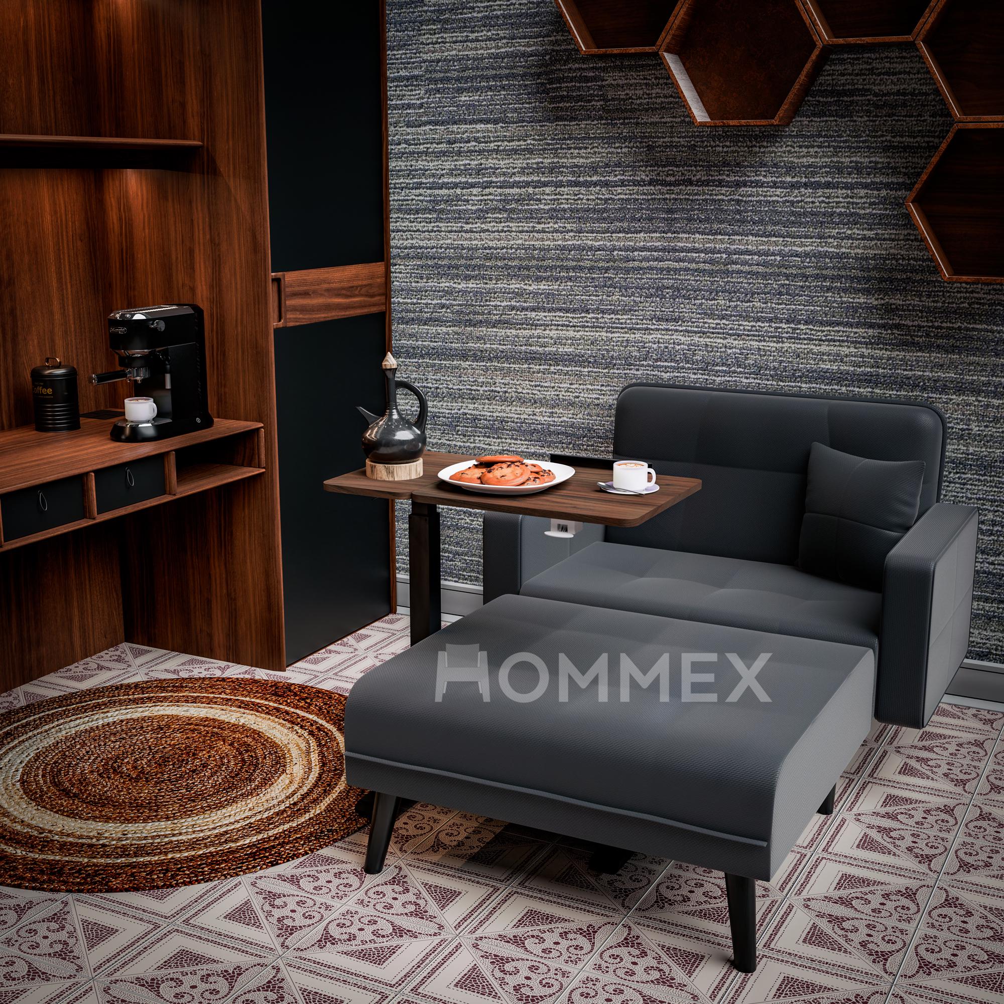 Комп'ютерний стіл приставний Hommex Mobidesk Duo USB із регулюванням висоти Walnut - фото 2 Комп'ютерний стіл приставний Hommex Mobidesk Duo USB із регулюванням висоти Walnut - фото 2