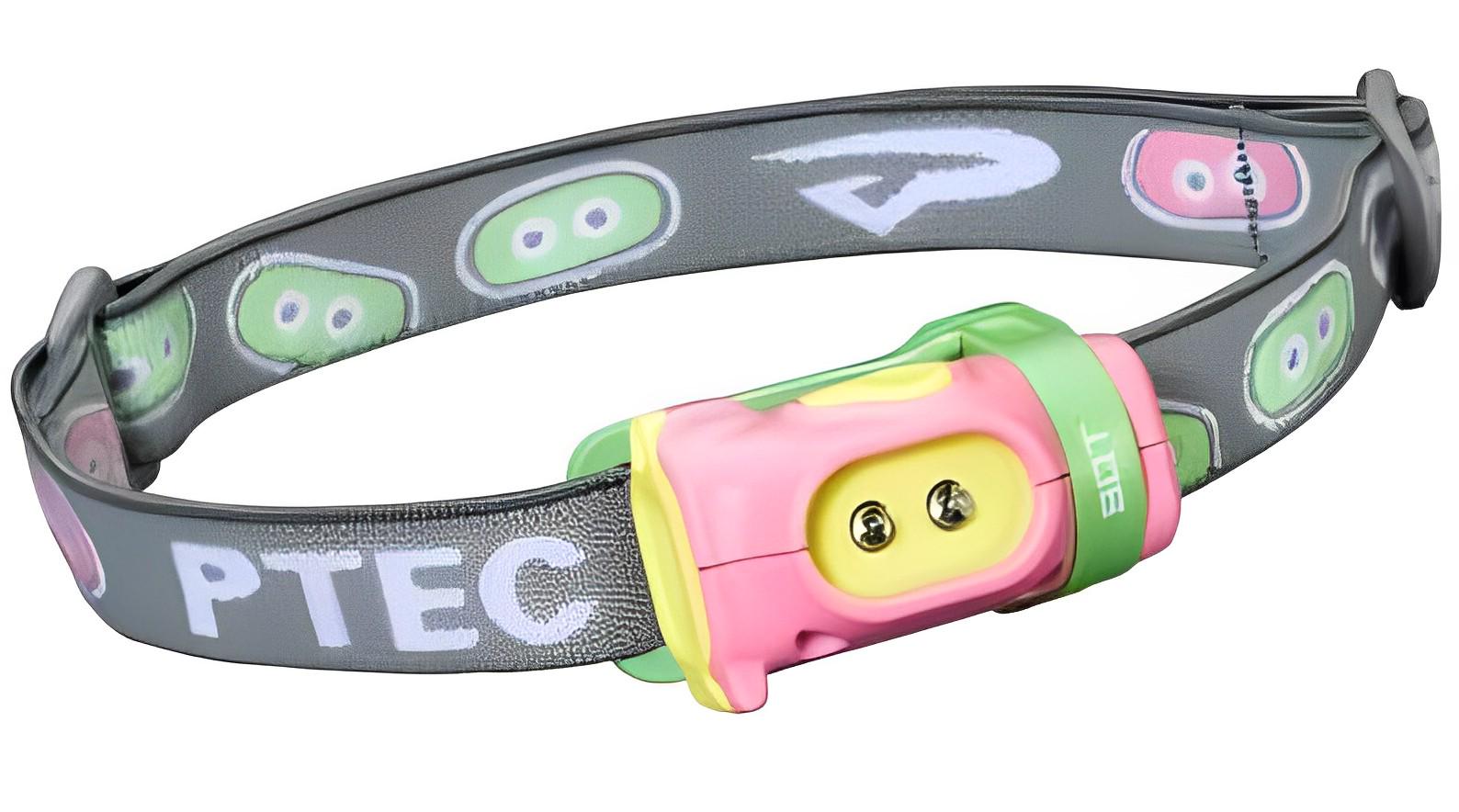 Фонарь налобный детский Princeton Tec Bot LED Розовый/Зеленый (4823082707423)
