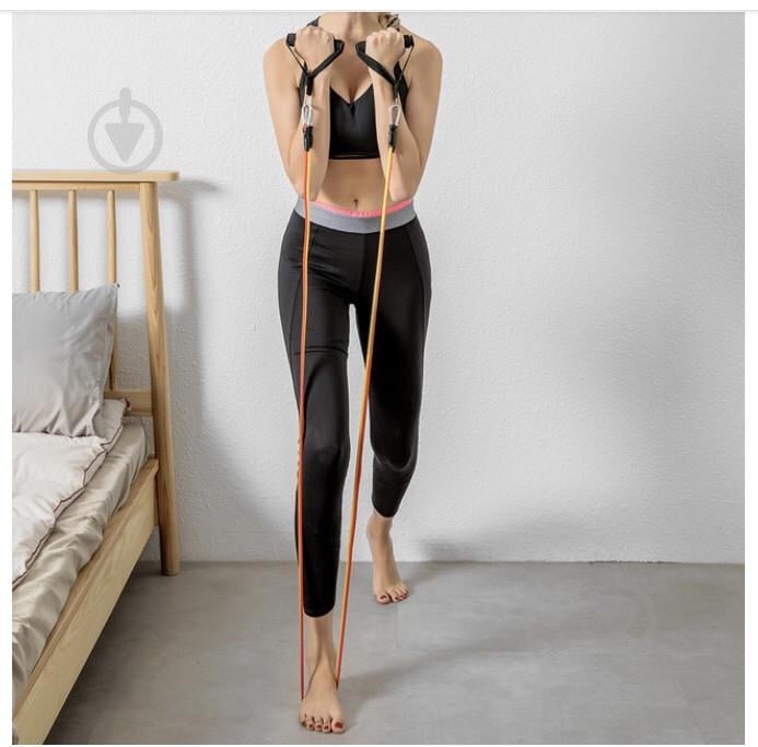 Набір трубчастих еспандерів для фітнесу U-Powex 5штук у мішечку - фото 3