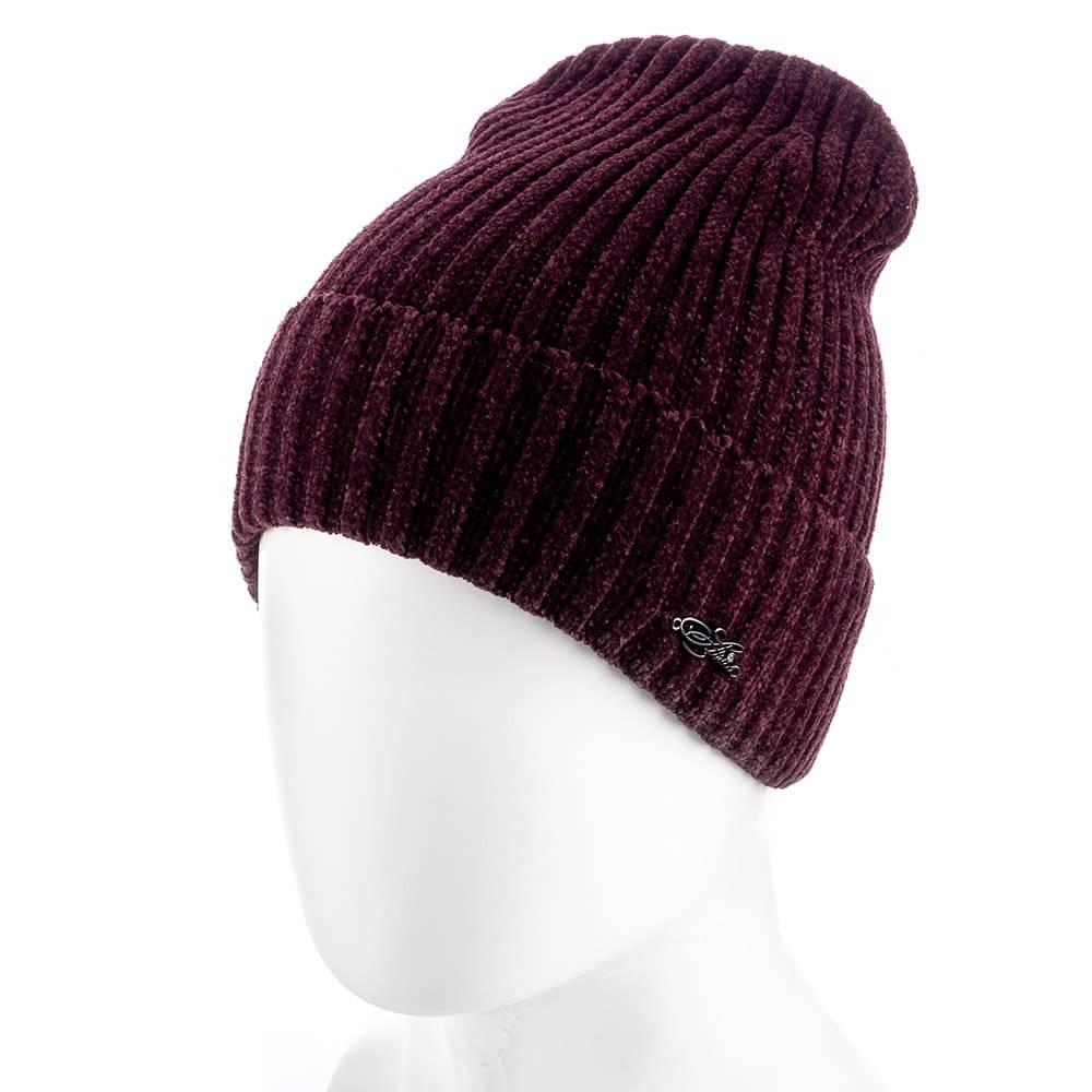 Шапка Actrics WH811 одинарна з відворотом Бордовий