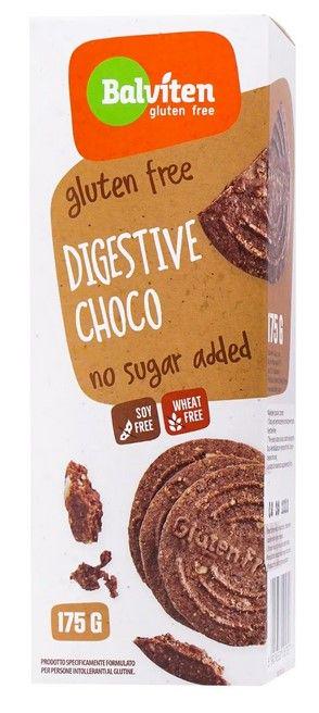 Печенье шоколадное BALVITEN Digestive Choco без глютена и без сахара 175 г