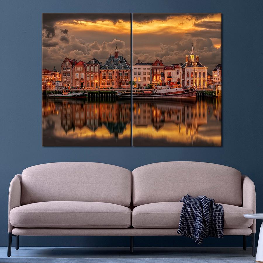 Настенний декор Сказочная архитектура Стокгольма 165x122 см (A858-2)