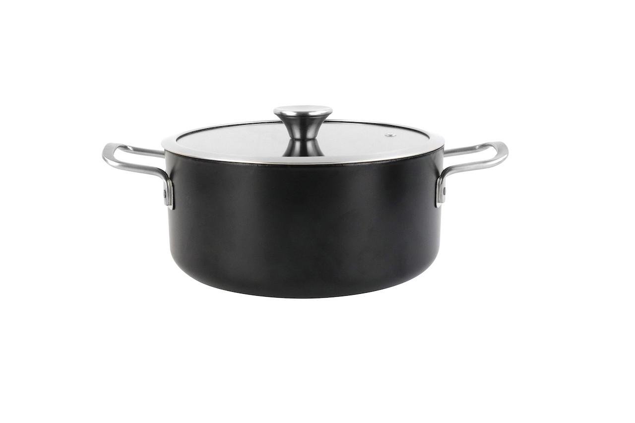 Кастрюля стальная Vitrinor Ares эмалированная с крышкой 24 см 4,8 л (1114806)