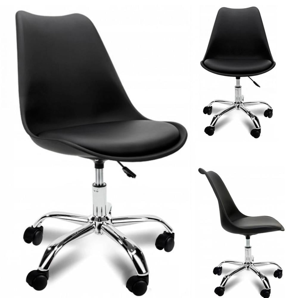 Крісло офісне комп'ютерне Bonro B-487 на колесах Чорний (3536) - фото 2