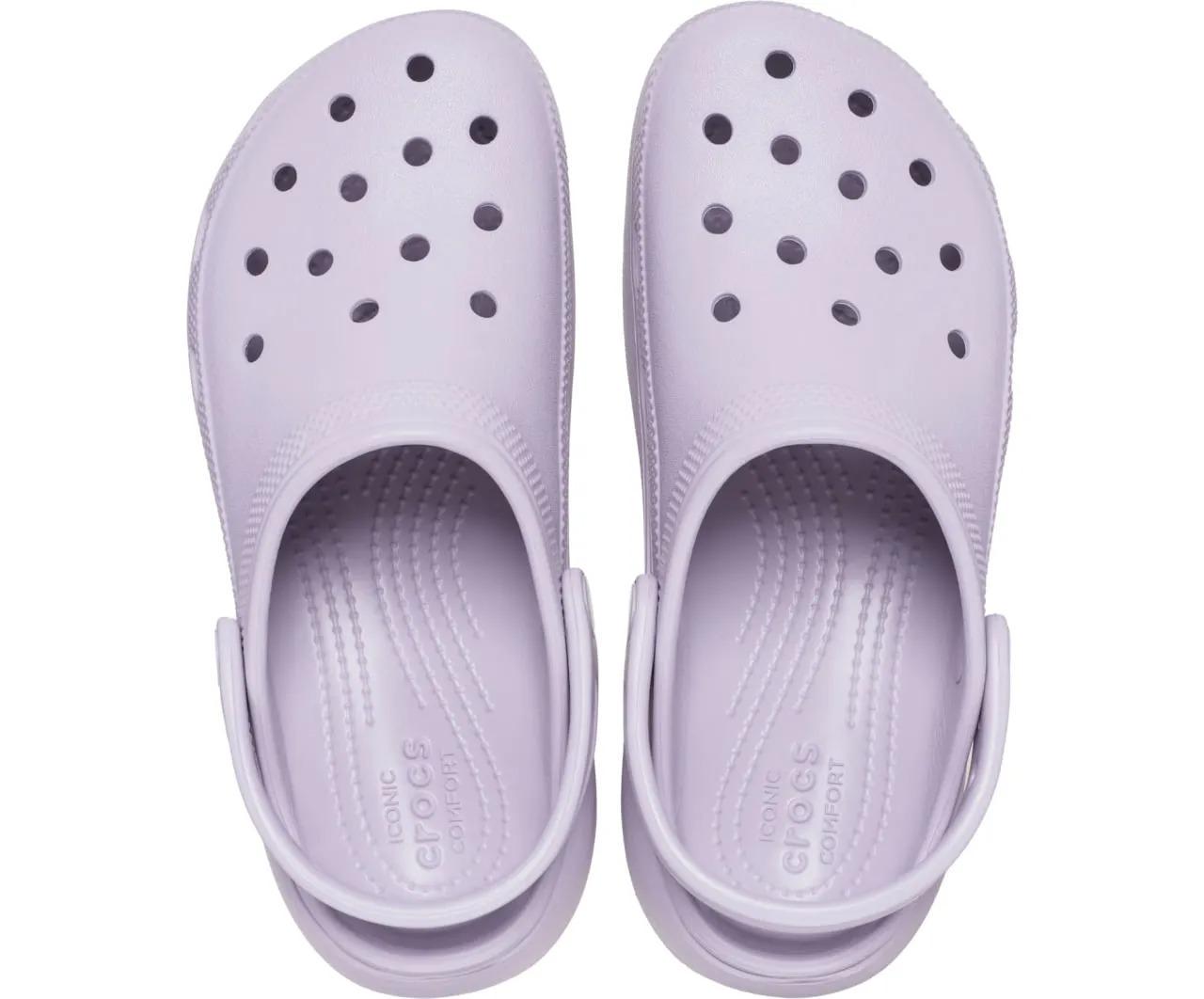 Кроксы женские Crocs Classic Platform Clog W6 р. 36 37-22 см Mauve Mist (206750) - фото 4