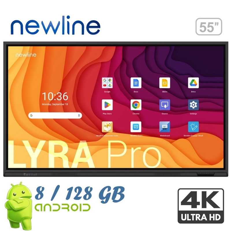Интерактивная панель NewLine TT-5523QA Lyra Pro 55'' Android 13 8/128Gb (23878104) - фото 2