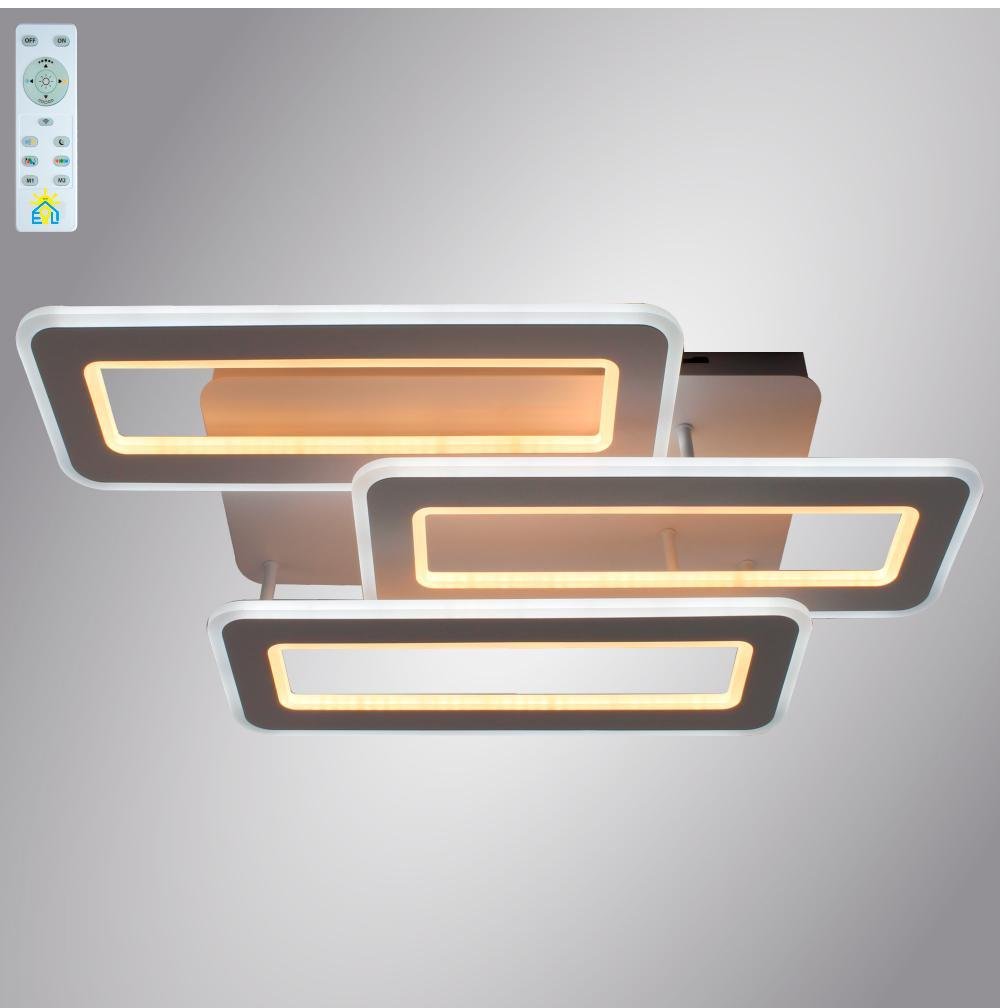 Люстра-смарт светодиодная ESLLSE TRIPLEX DOUBLE 110 Вт 650x370x140 мм Белый (141-10027-01)