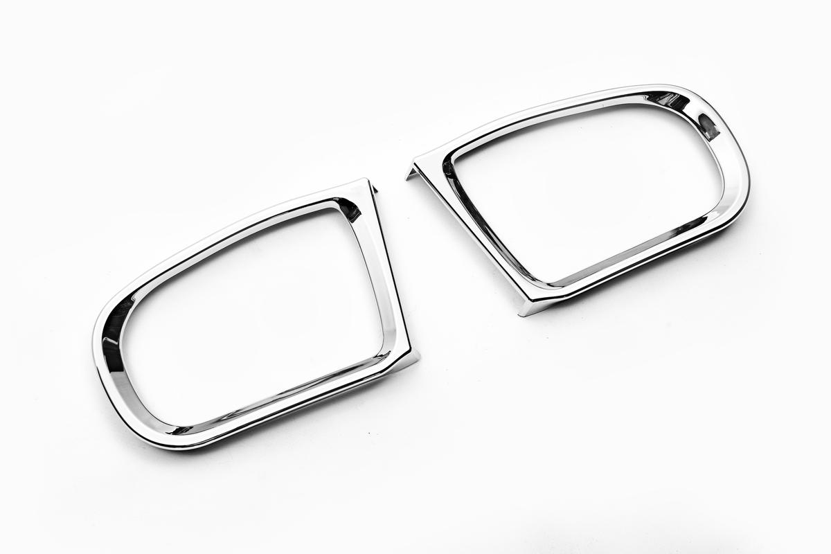 Ободки на зеркала Carmos для Mercedes E-сlass W210 1995-2002 гг. нержавеющая сталь Хром