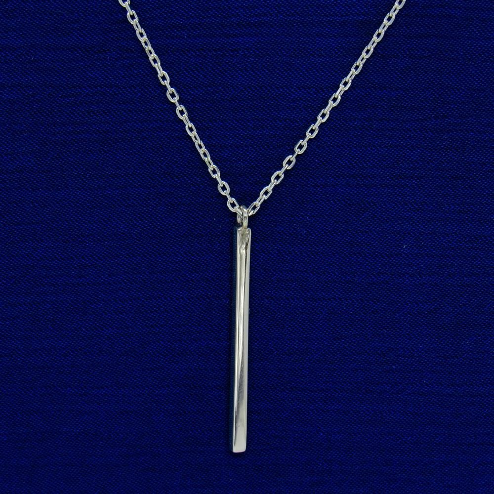 Срібне кольє Паличка