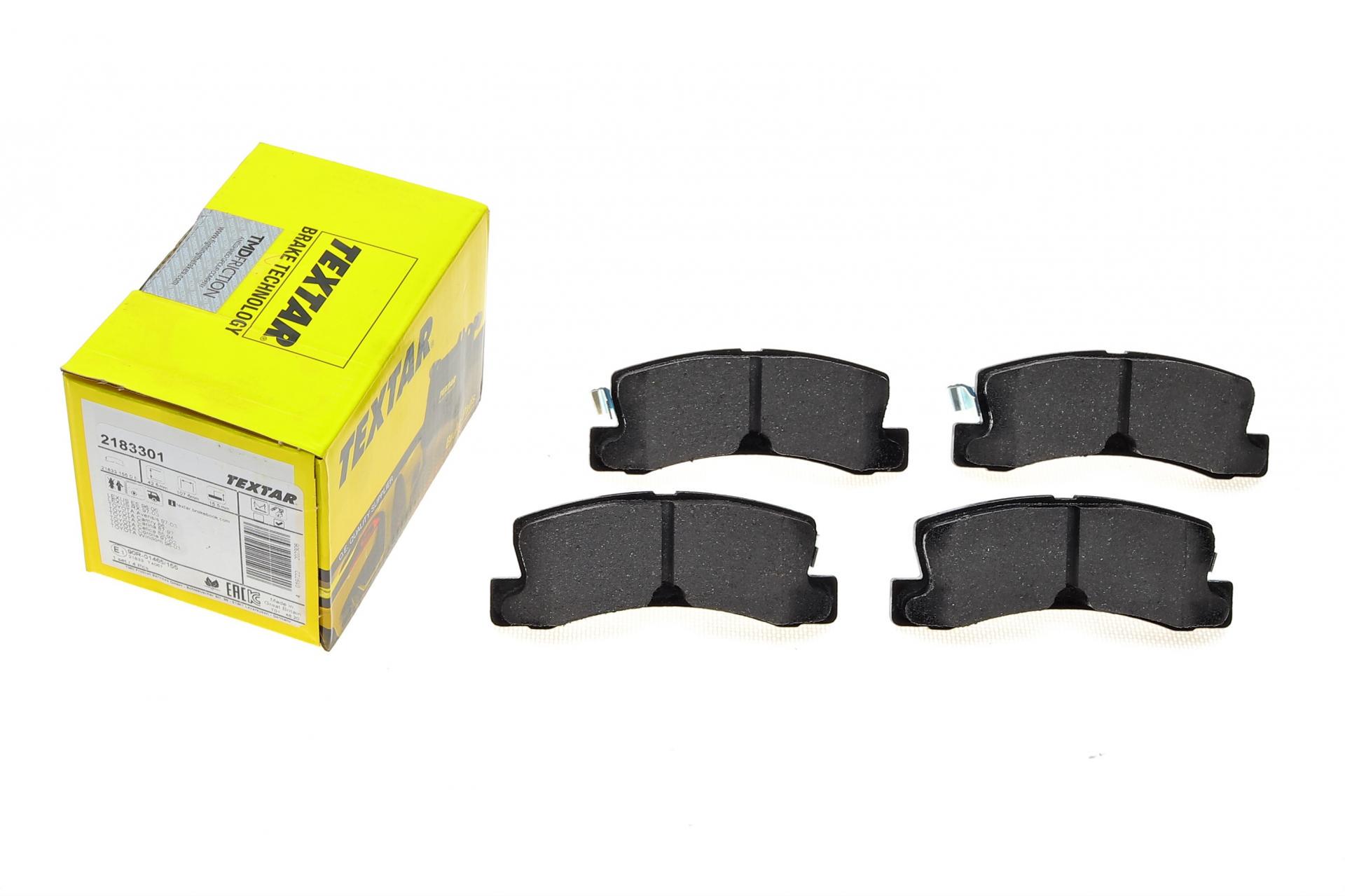 Колодки тормозные задние TEXTAR для Toyota Camry/Avensis/Lexus RX 06- Akebono (2183301)