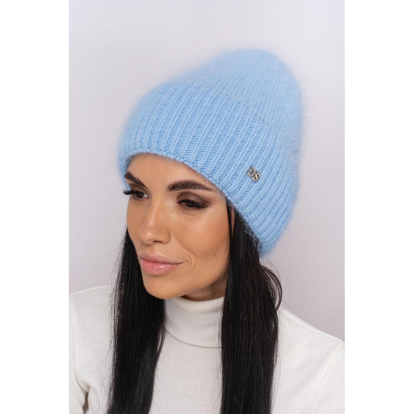 Шапка ангоровая женская Leks Медея one size Небесный - фото 1 Шапка ангоровая женская Leks Медея one size Небесный - фото 1