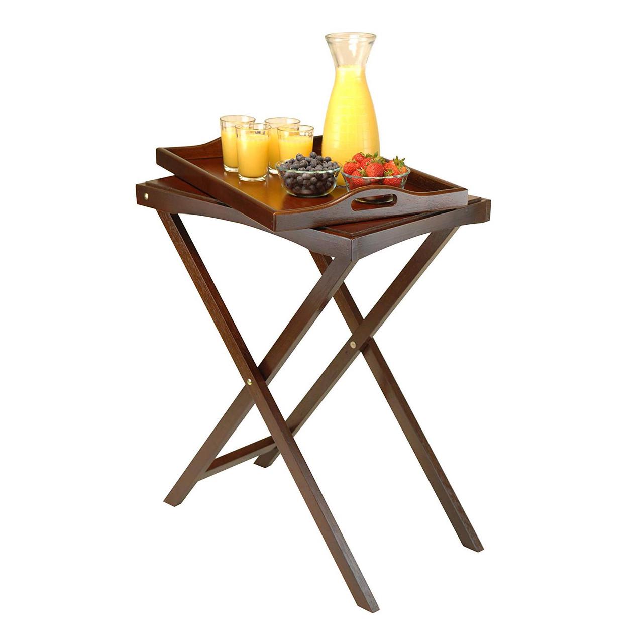 Столик раскладной из дерева Мюррей Мокко (СУН-000210) - фото 5 Столик раскладной из дерева Мюррей Мокко (СУН-000210) - фото 5