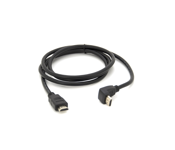Кабель Merlion HDMI M - HDMI M v1.4 1,5 м коннектор 90° Black (26450841)