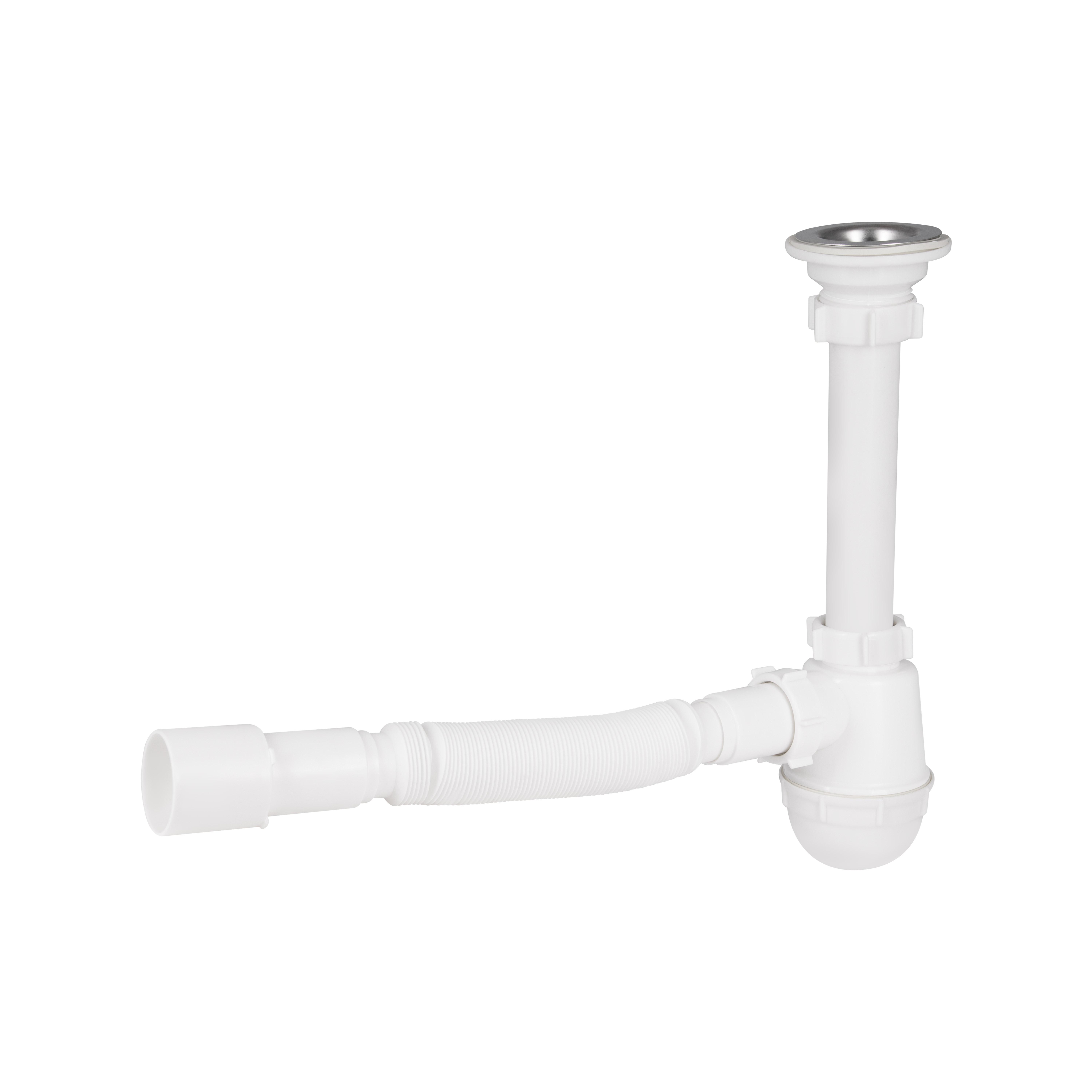 Сифон для кухонной мойки Lidz WHI LU06 70 мм (157828)