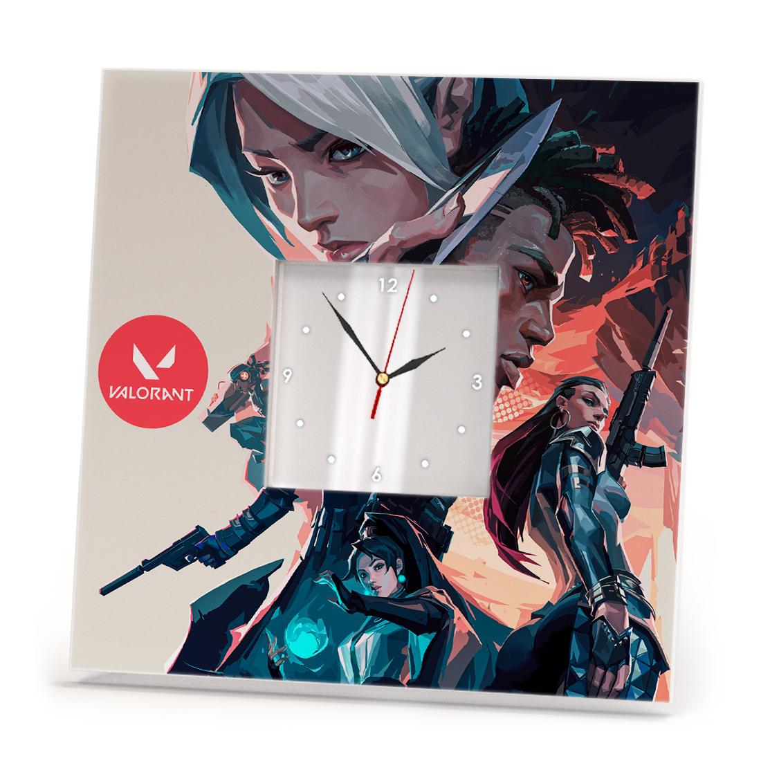 Часы Игра Valorant 260x260 мм (C04686)