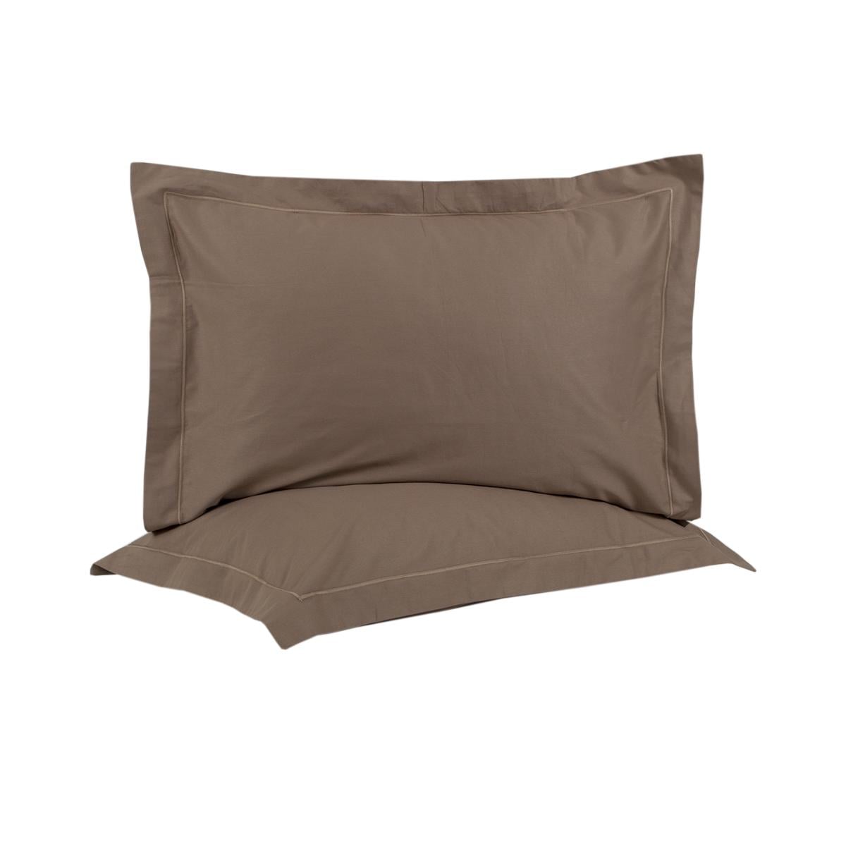 Наволочки Lotus Home Dakota Modern сатин 50x70+5 см 2 шт. Кавовий (svt-2000022351492)