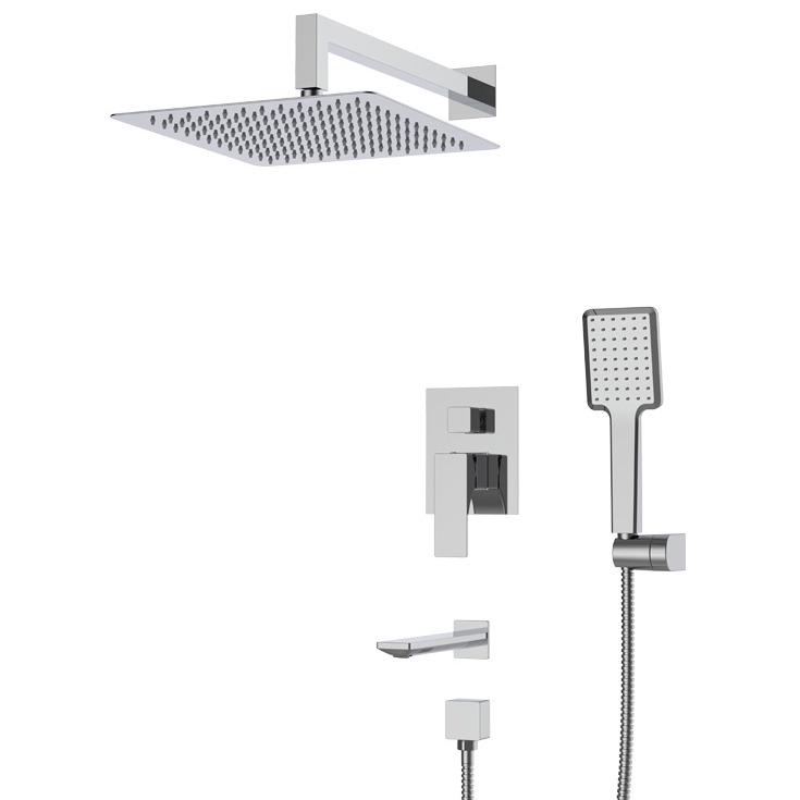 Душевая система скрытого типа KOER KB-64010-01 KR3492 с верхним душем Хром (177102)