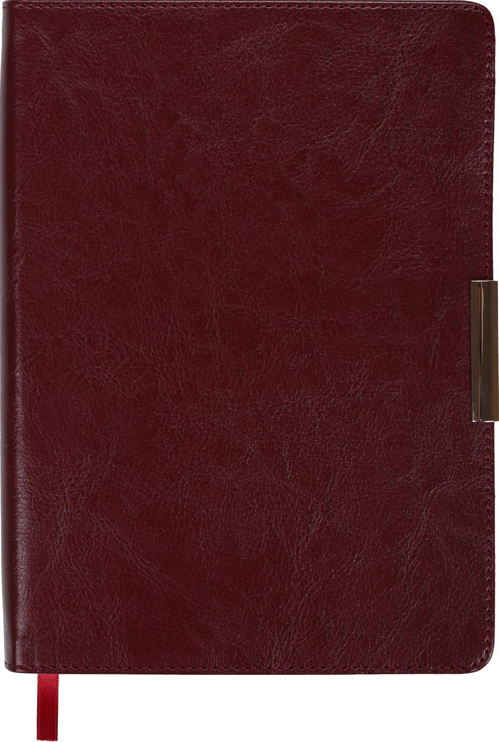 Щоденник недатований Buromax SALERMO A5 288 сторінок Бордовий (BM.2026-13)