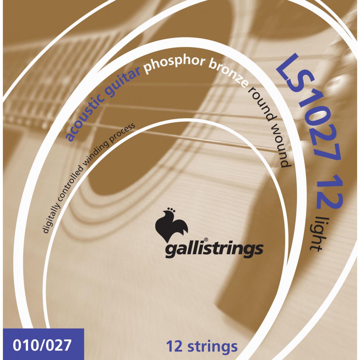 Струны для акустической гитары Gallistrings LS1027-12 LIGHT (64250)