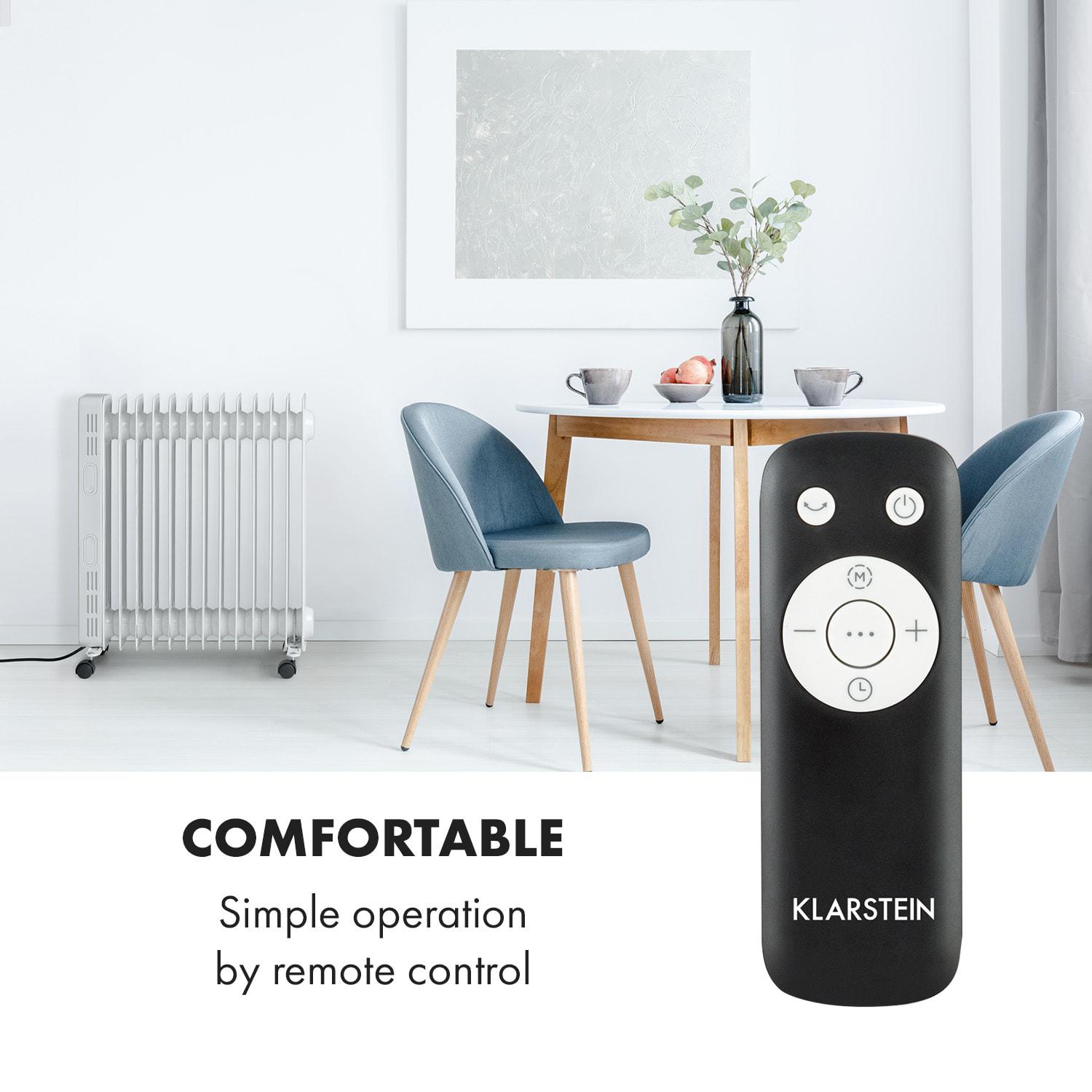 Обігрівач масляний KLARSTEIN Thermaxx Heatstream 2500 Вт 5-35 °C 35-50 м² - фото 5 Обігрівач масляний KLARSTEIN Thermaxx Heatstream 2500 Вт 5-35 °C 35-50 м² - фото 5