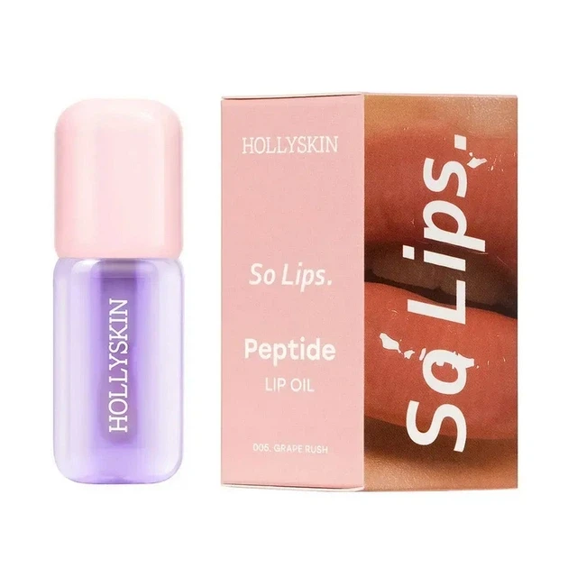 Масло для губ HOLLYSKIN So Lips Peptide Lip Oil 005 Grape Rush увлажняющая 4 мл (2921641523)