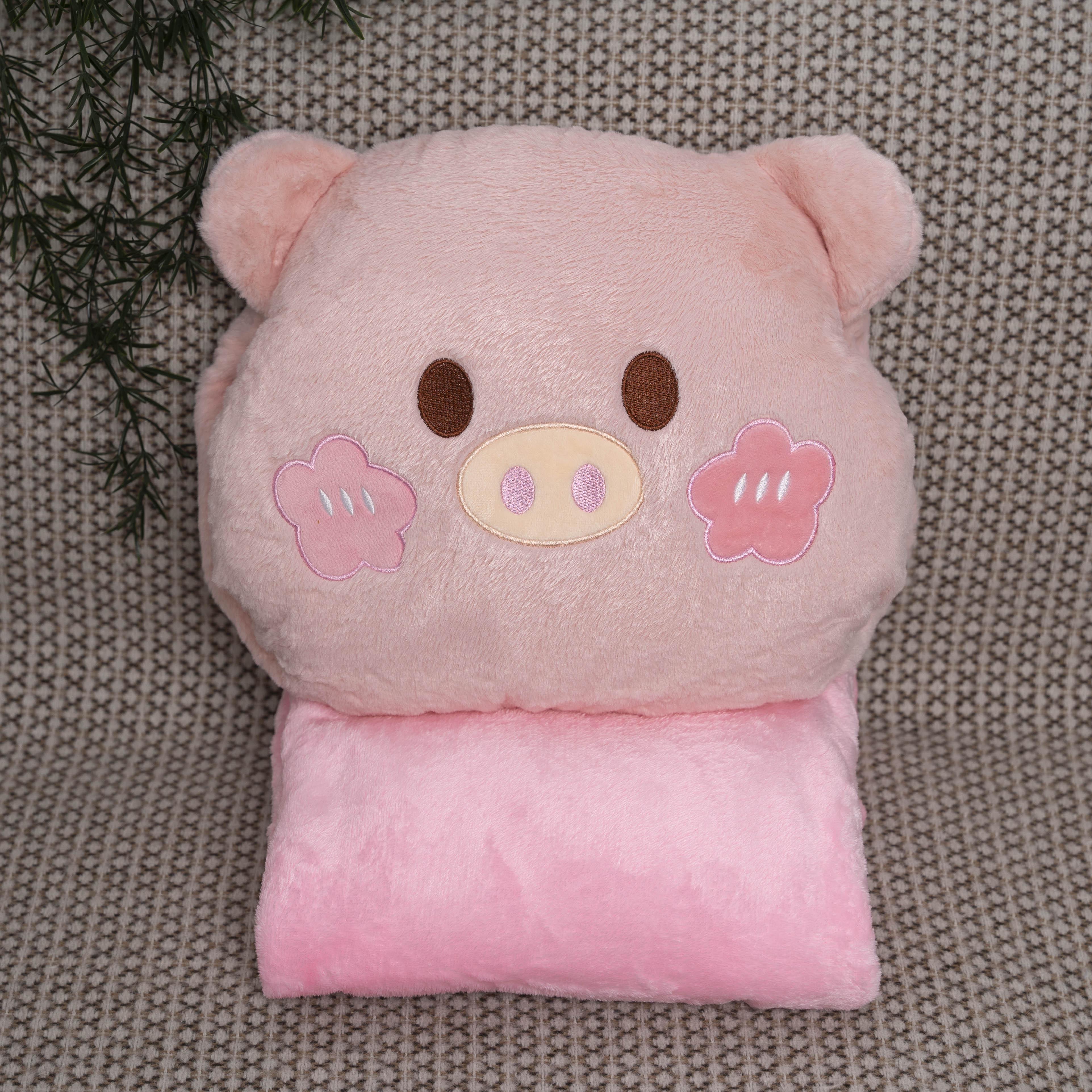 Плед игрушка животное Розовый (89058)