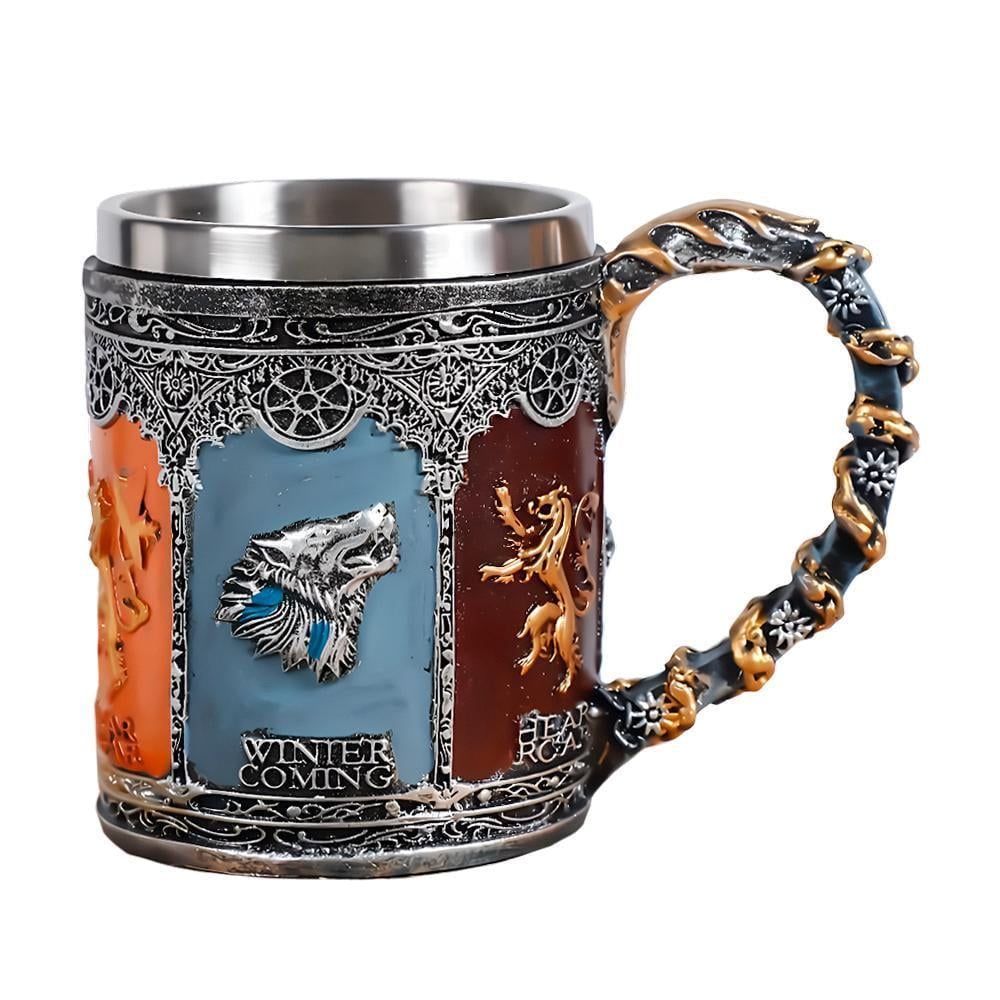 Кружка Стародавні доми Гра престолів Game of Thrones Старки і Ланістери подарунок фанату 450 мл Кружка Стародавні доми Гра престолів Game of Thrones Старки і Ланістери подарунок фанату 450 мл