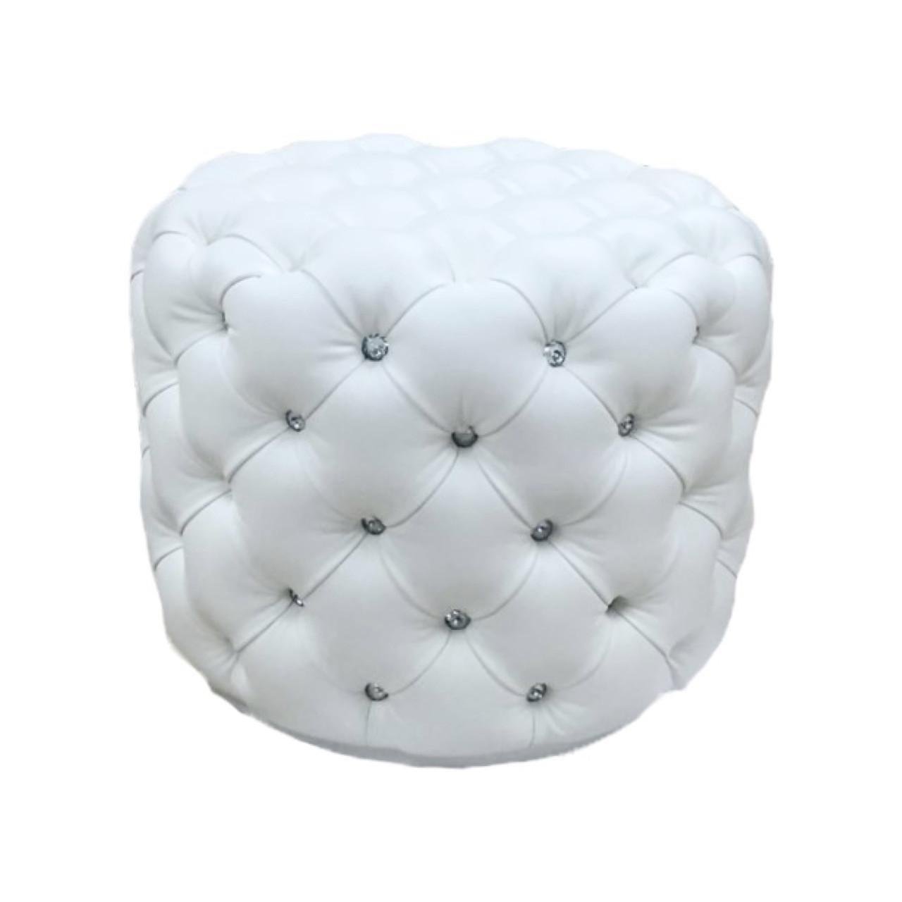 Пуф MeBelle Emie-l кожзам 50x50x50 см Белый (0283)