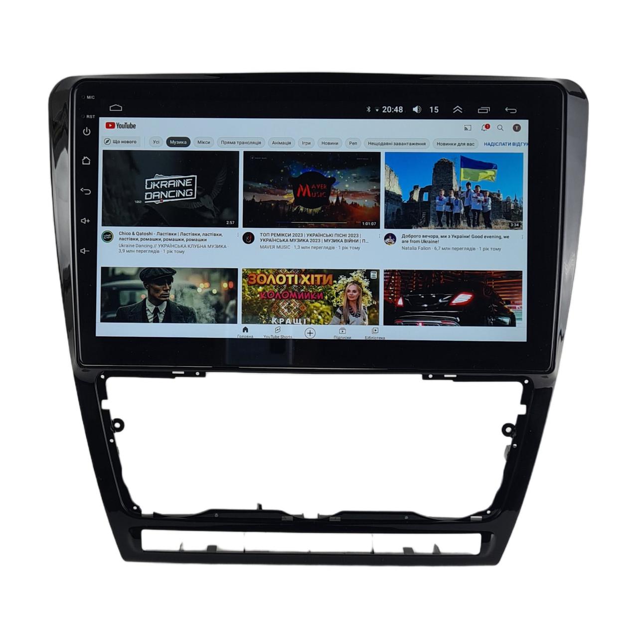 Автомагнитола для Skoda Octavia 2007-2014 7862 8 ядер/4G/DSP/CarPlay/Android/QLED (М-ШОс-10-Т6)