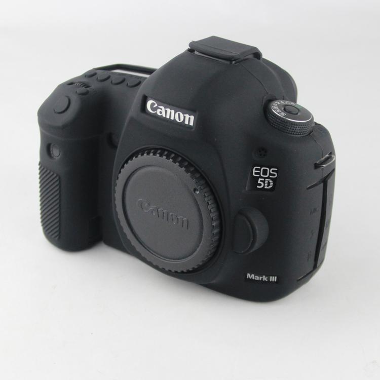 Чехол защитный силиконовый для фотоаппаратов Canon EOS 5D Mark III 5Ds 5Dr Черный