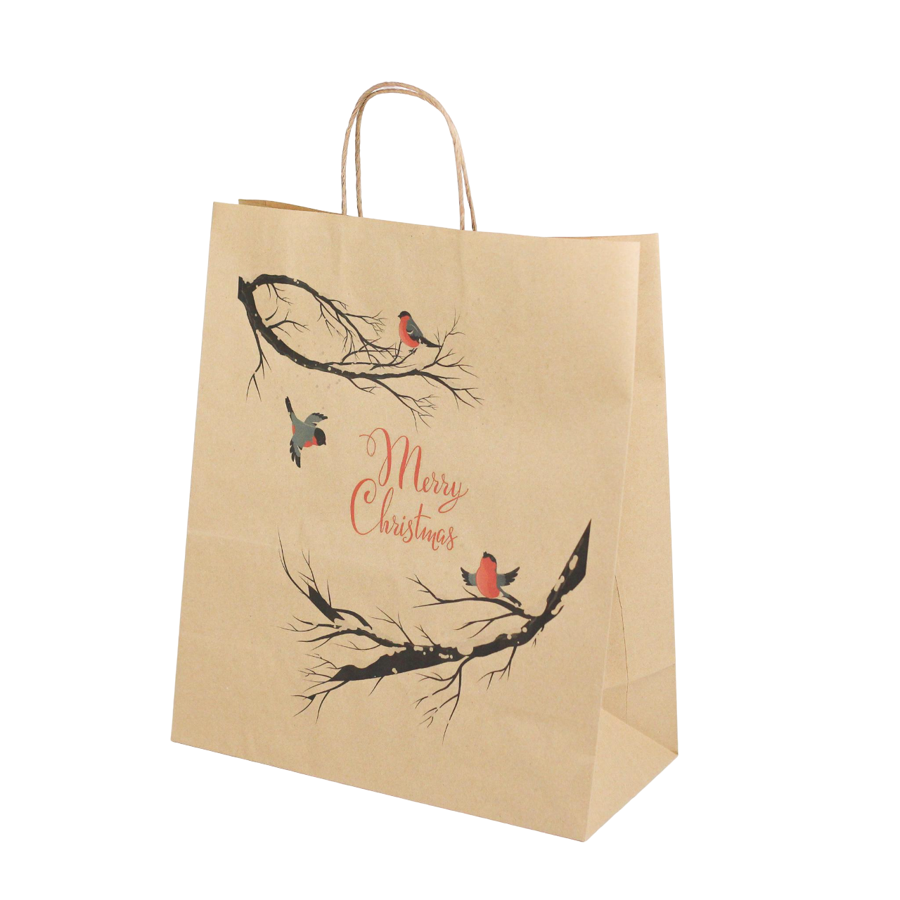Подарочный пакет бумажный Merry Christmas 320х150х380 мм 10 шт.