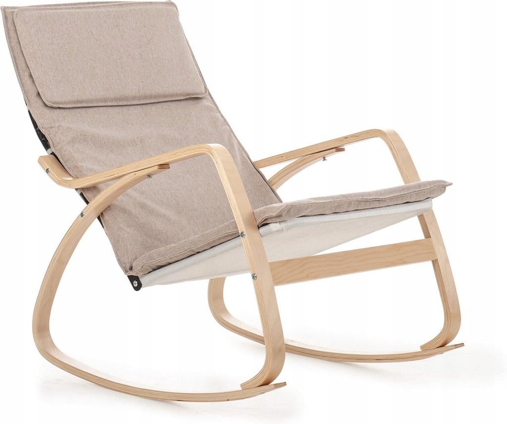 Кресло-качели для отдыха Aemely Vintage деревянный Бежевый (A1011-A-2)