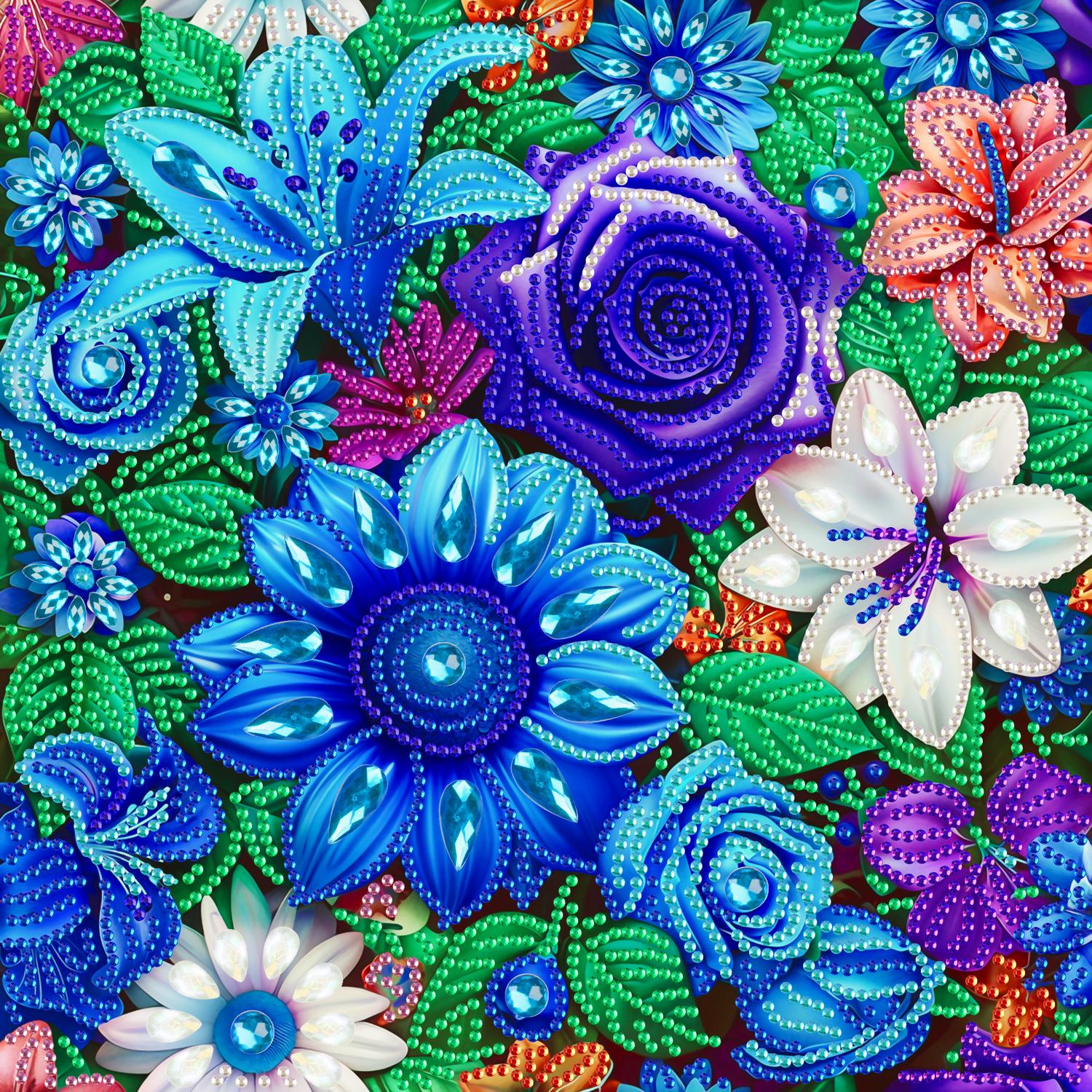 Алмазная мозаика Brushme Цветочная нежность 25x25 см (BH028)