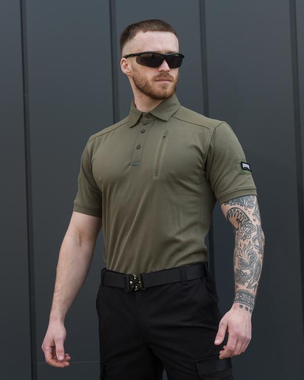 Футболка поло Bezet XXXL Хаки (8041)