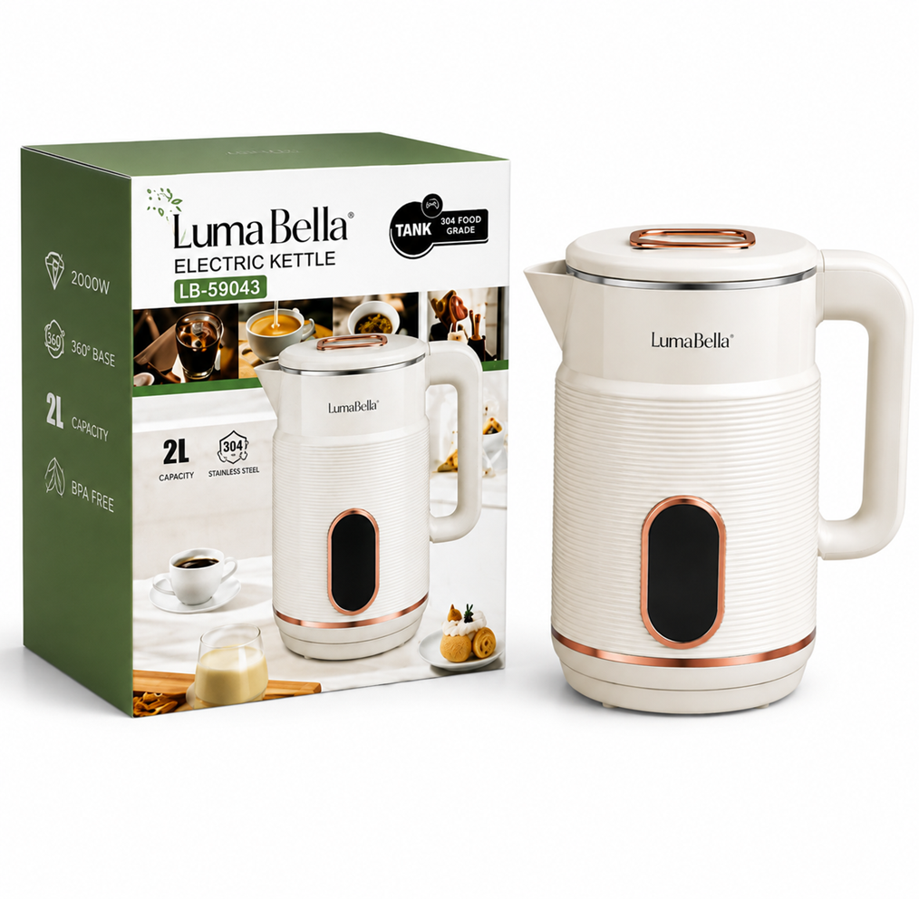 Электрочайник Luma Bella LB-59043 2 л с двойными стенками 1500 Вт Бежевый (3145140591) Электрочайник Luma Bella LB-59043 2 л с двойными стенками 1500 Вт Бежевый (3145140591)