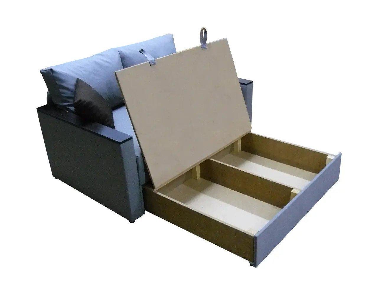 Диван прямий Tobi Sho Kubus-160 розкладний м'який велюр 2000х800х1000 мм Оливковий - фото 6