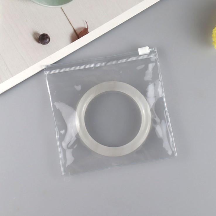 Пакет PVC слайдер глянец прозрачный 13х13 см Ø 12х12 см 1 шт. (УП1313с01)