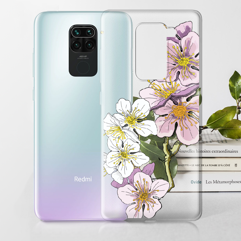 Чехол с рисунком Boxface Xiaomi Redmi Note 9 Cherry Blossom Прозрачный силикон (39801-cc4-39801) - фото 2