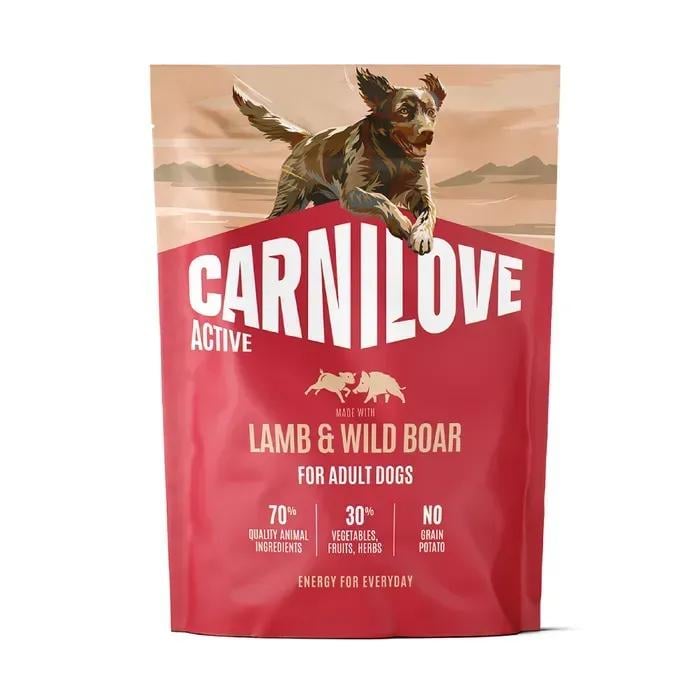 Корм сухий Carnilove Active Lamb & Wild Boar для собак ягня та дикий кабан 1,5 кг (173679)