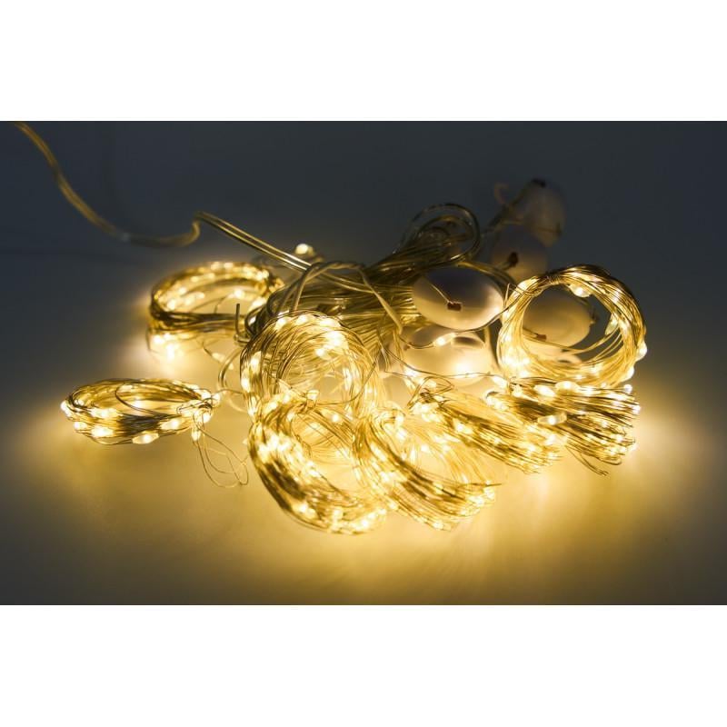 Гірлянда завіса 3x3 м 300LED 8 режимів теплий білий IP44 (720988)